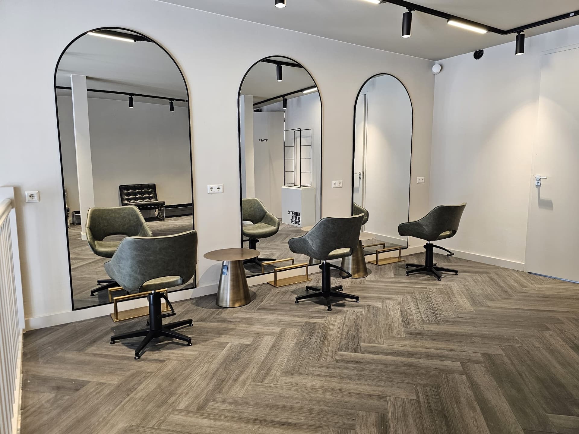 Styling stations close up